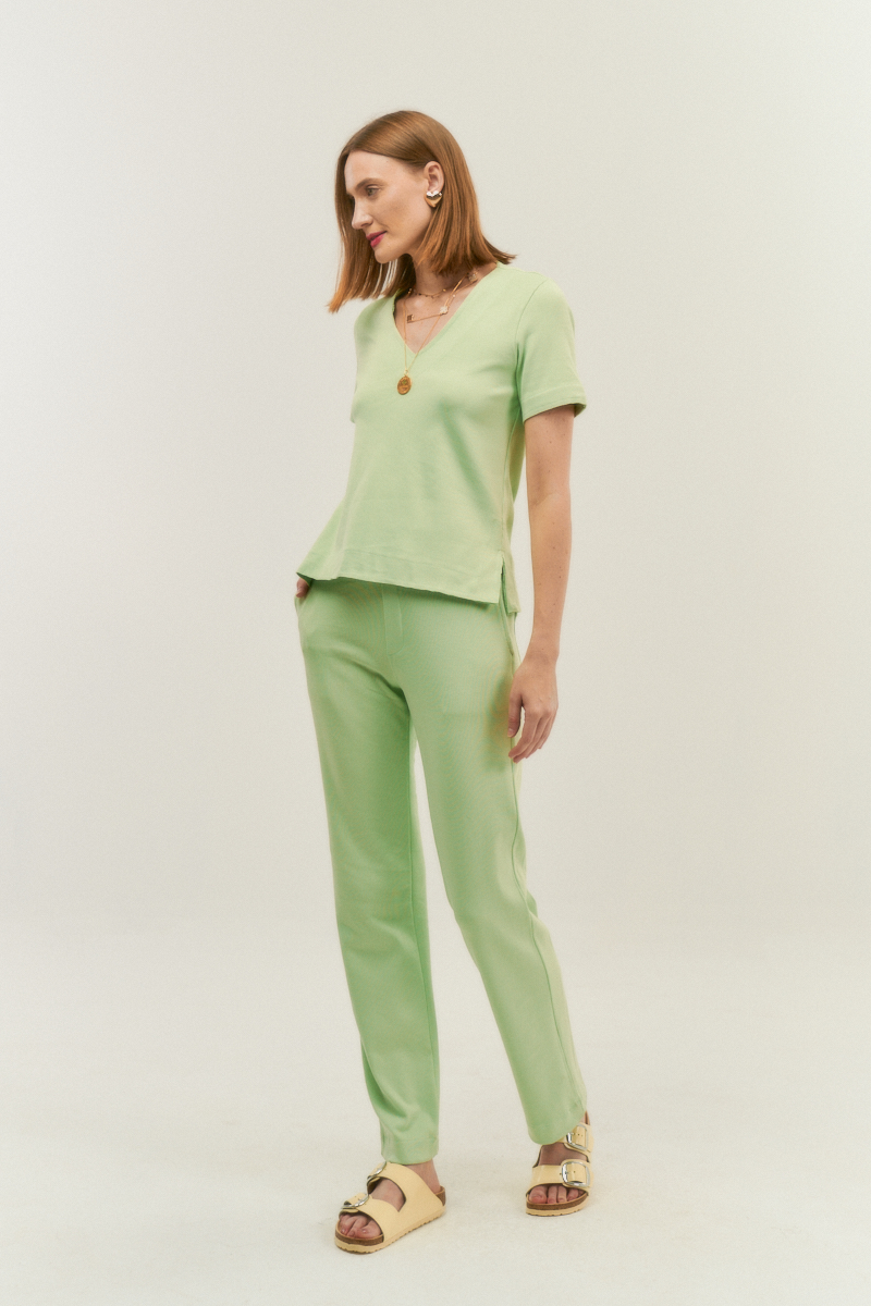 Hidrogênio - LINDALVA AQUAMARINE STRAIGHT PANTS SET - 20049553