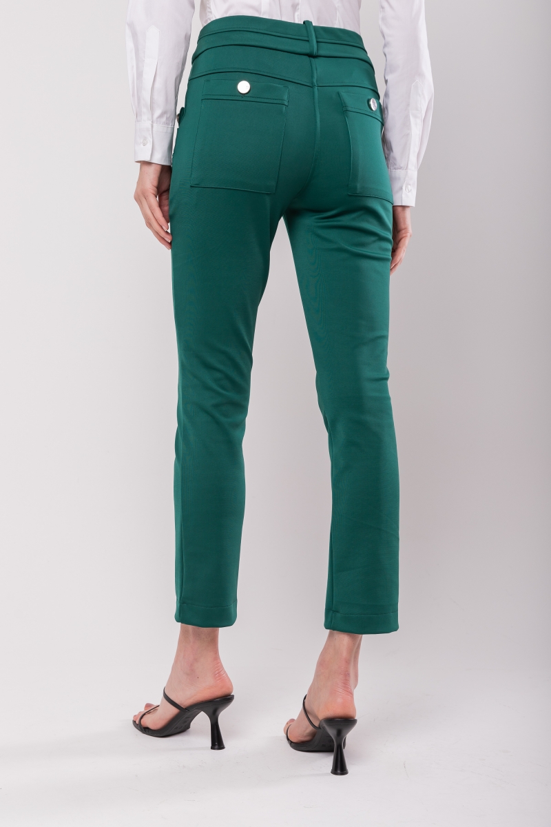 Hidrogênio - CAMILA DARK GREEN FISHERMAN PANTS - 19510493