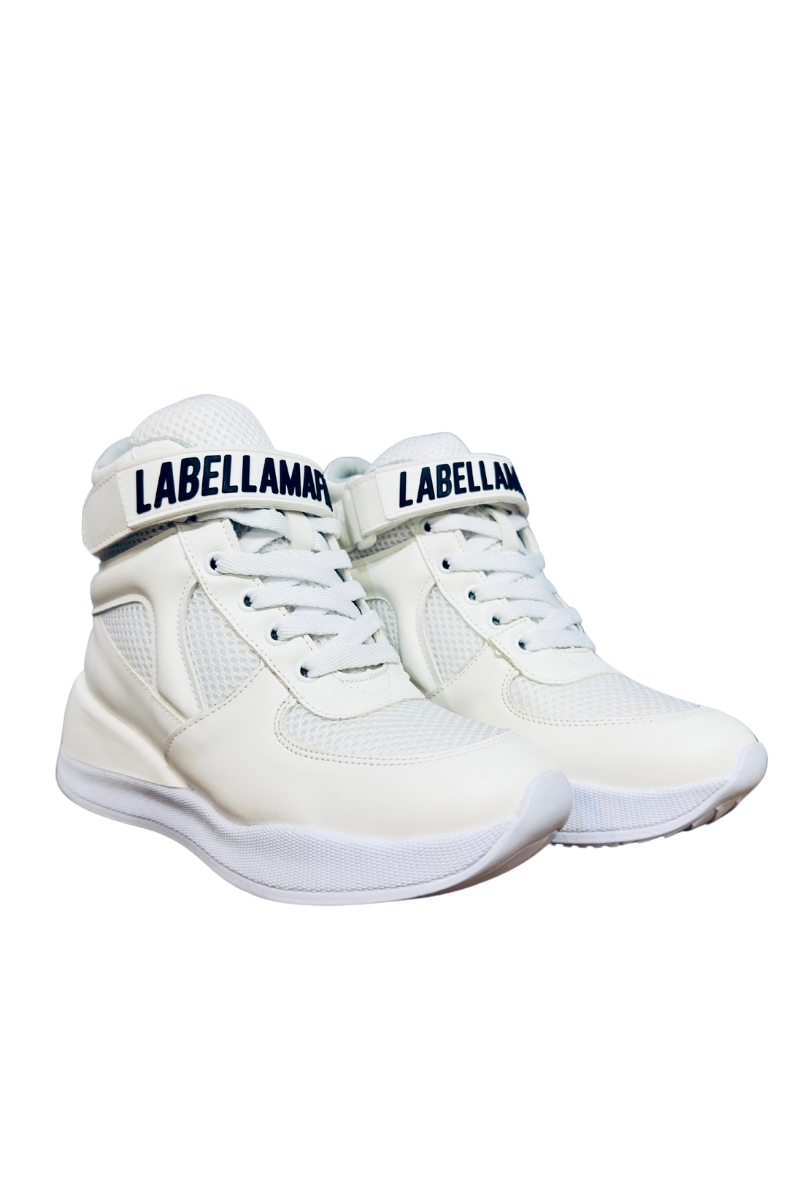 Labellamafia - WHITE LABELLA SNEAKERS BOOT TENIS - 34733BR