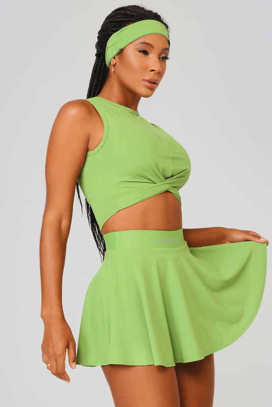 Lets Gym - Green Carbon Cropped Top - 2500VD