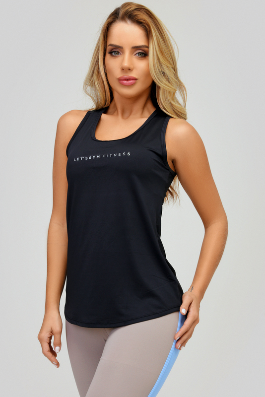 Lets Gym - Purpose Tank Shirt Black - 2471PT