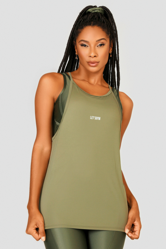 Lets Gym - Tank Shirt Status Green - 2457VDM