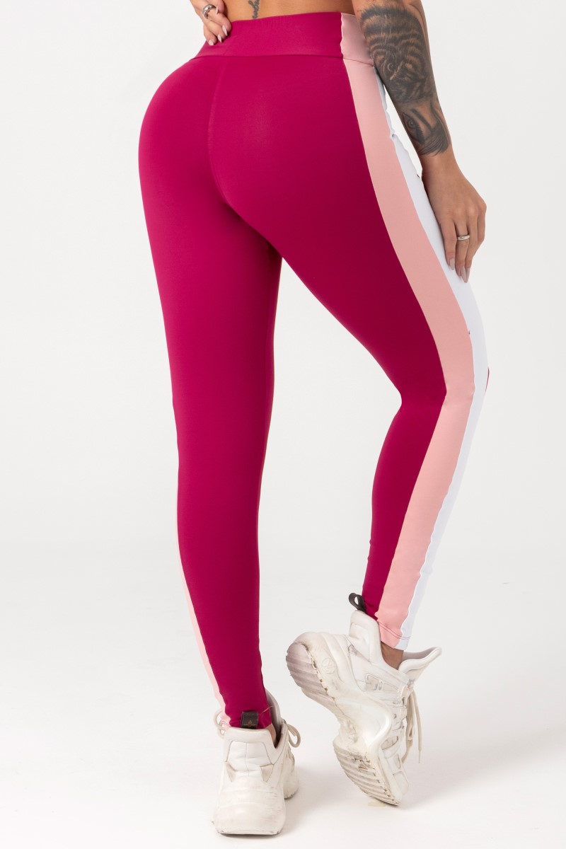 Hipkini - Movement Magenta Leggings with Rubberized Label - 33330690