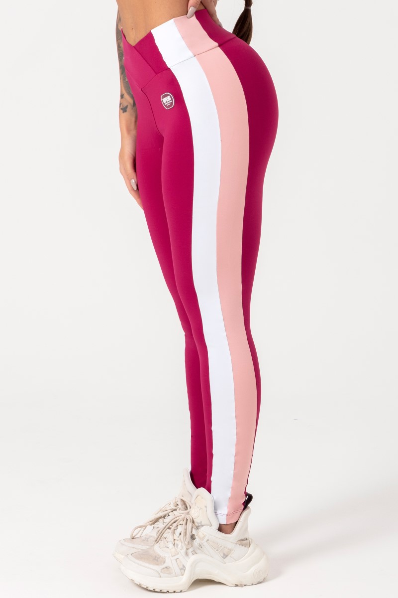 Hipkini - Movement Magenta Leggings with Rubberized Label - 33330690