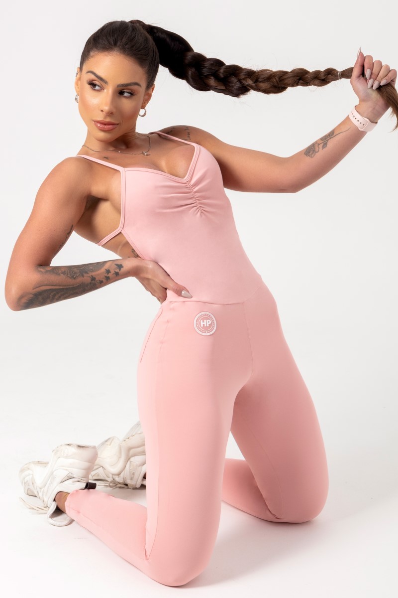 Hipkini - Baby Pink Movement Jumpsuit - 33330691