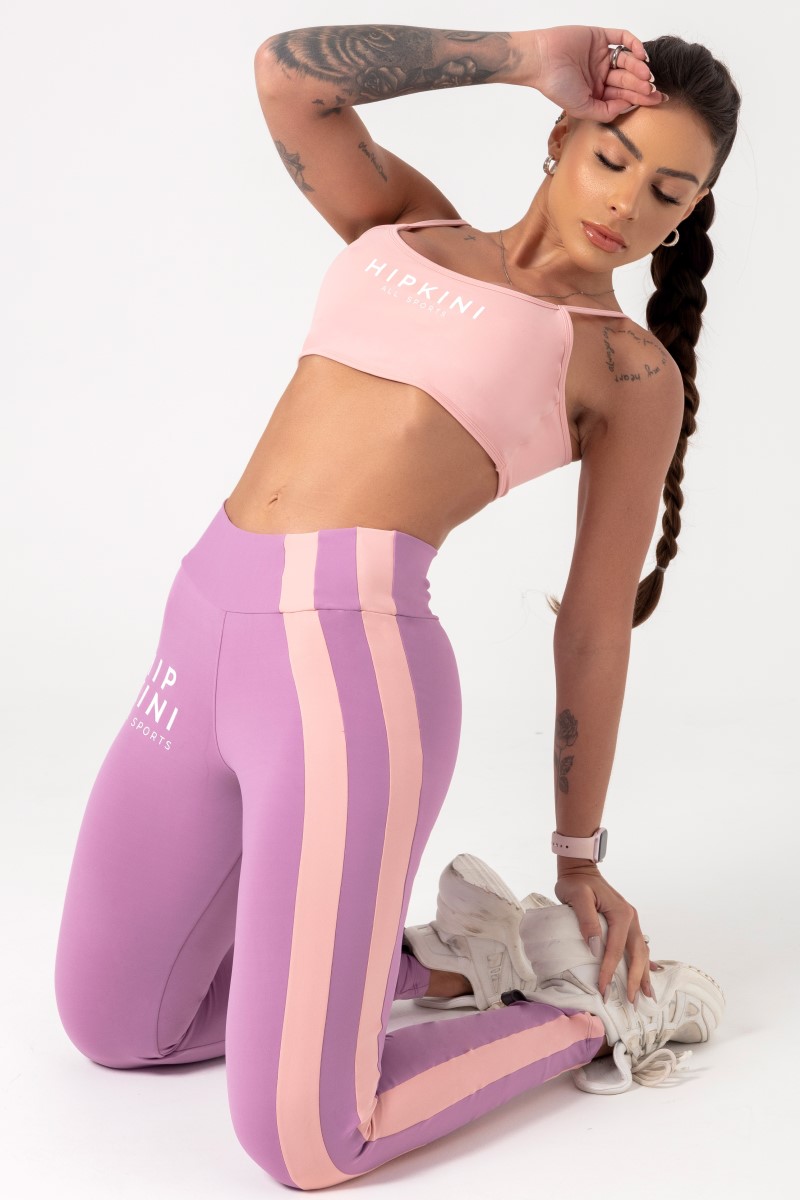 Hipkini - Lilac Movement Leggings with silk - 33330710