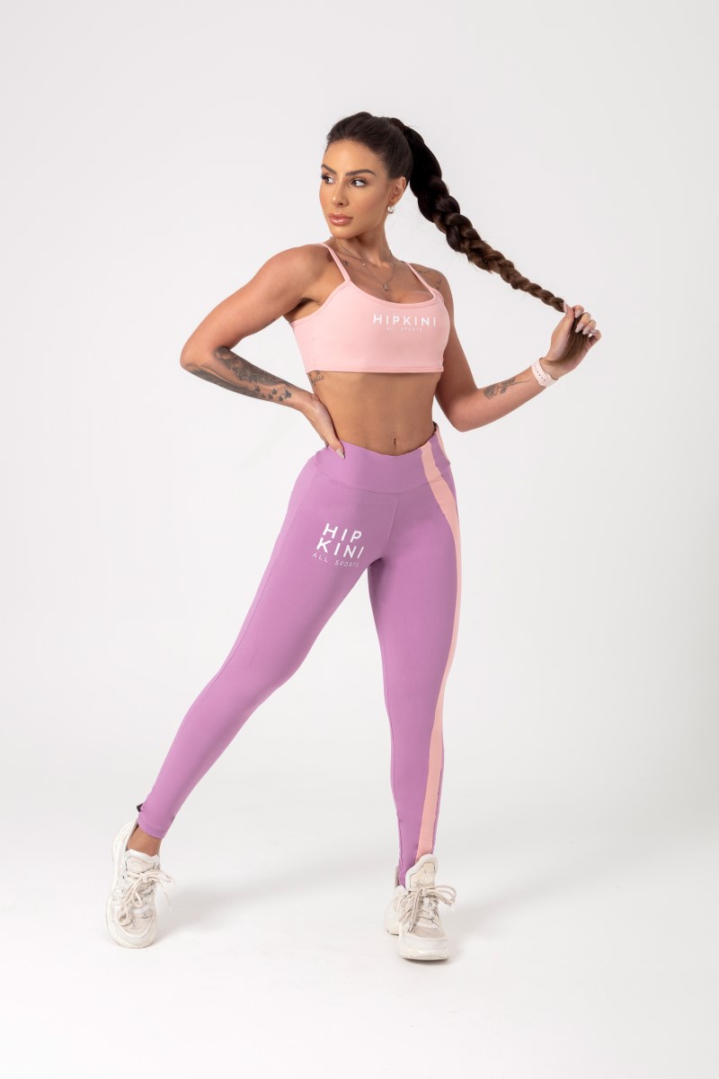 Hipkini - Lilac Movement Leggings with silk - 33330710