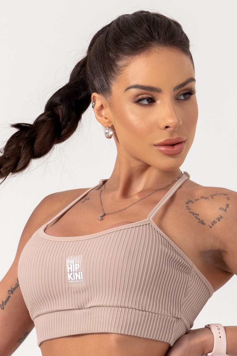 Hipkini - Movement Nude Ribbed Top - 33330701