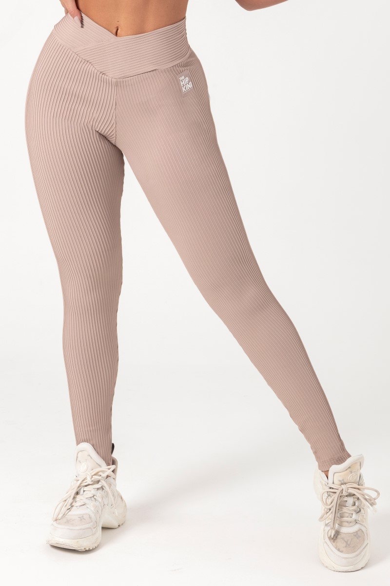 Hipkini - Movement Nude Ribbed Leggings - 33330702