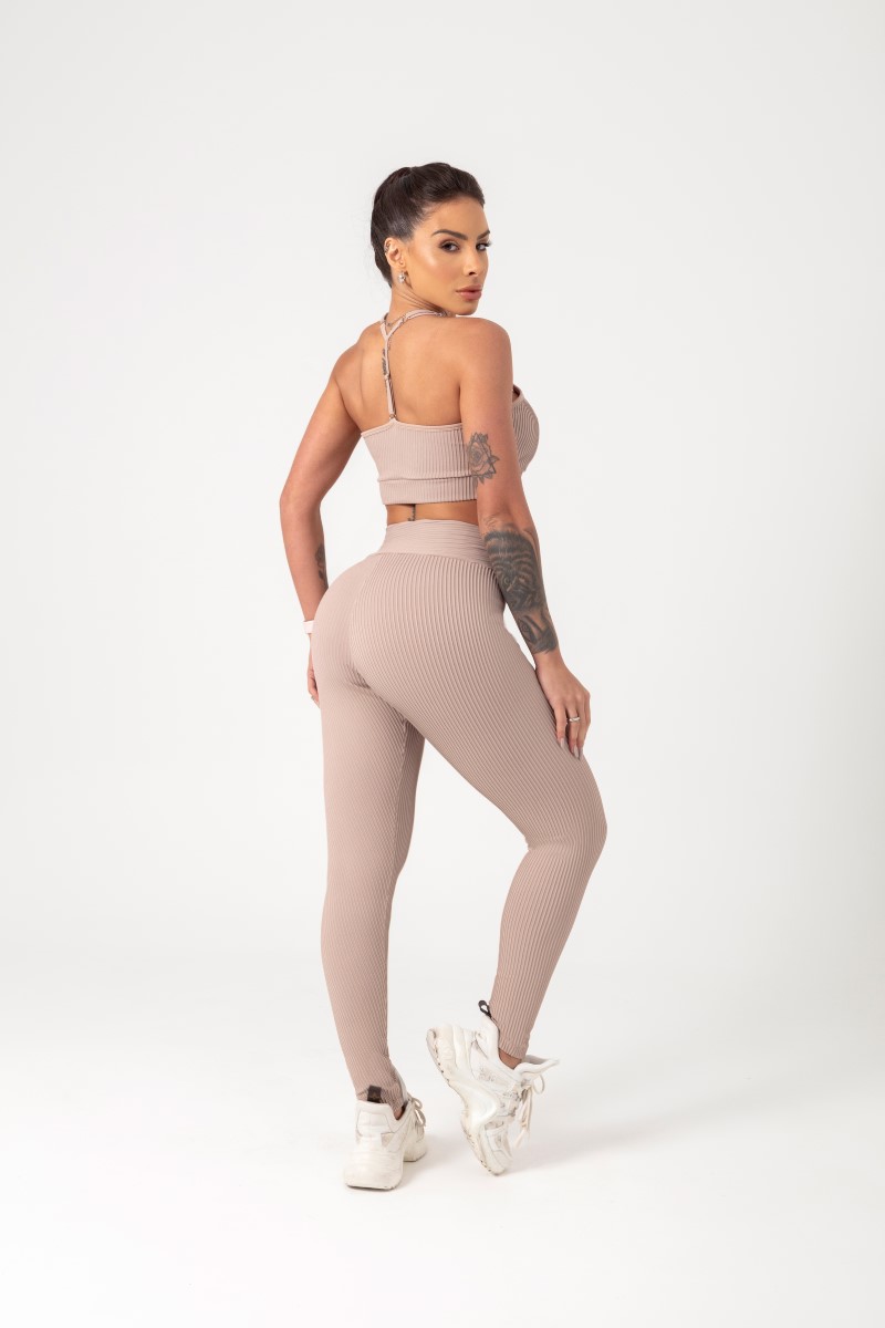 Hipkini - Movement Nude Ribbed Leggings - 33330702