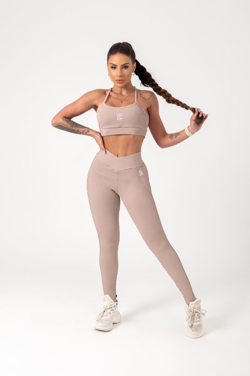 Hipkini - Movement Nude Ribbed Leggings - 33330702