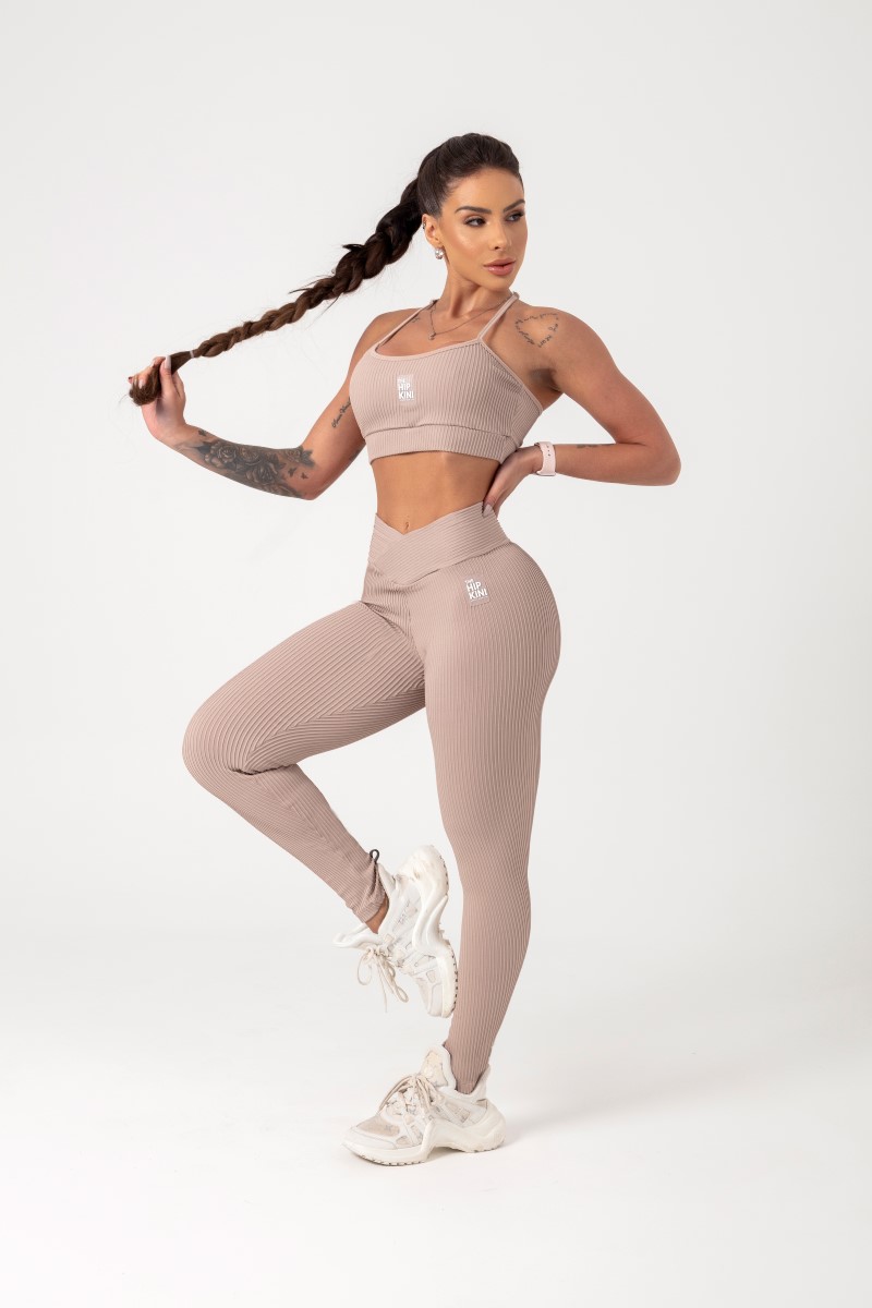 Hipkini - Movement Nude Ribbed Leggings - 33330702