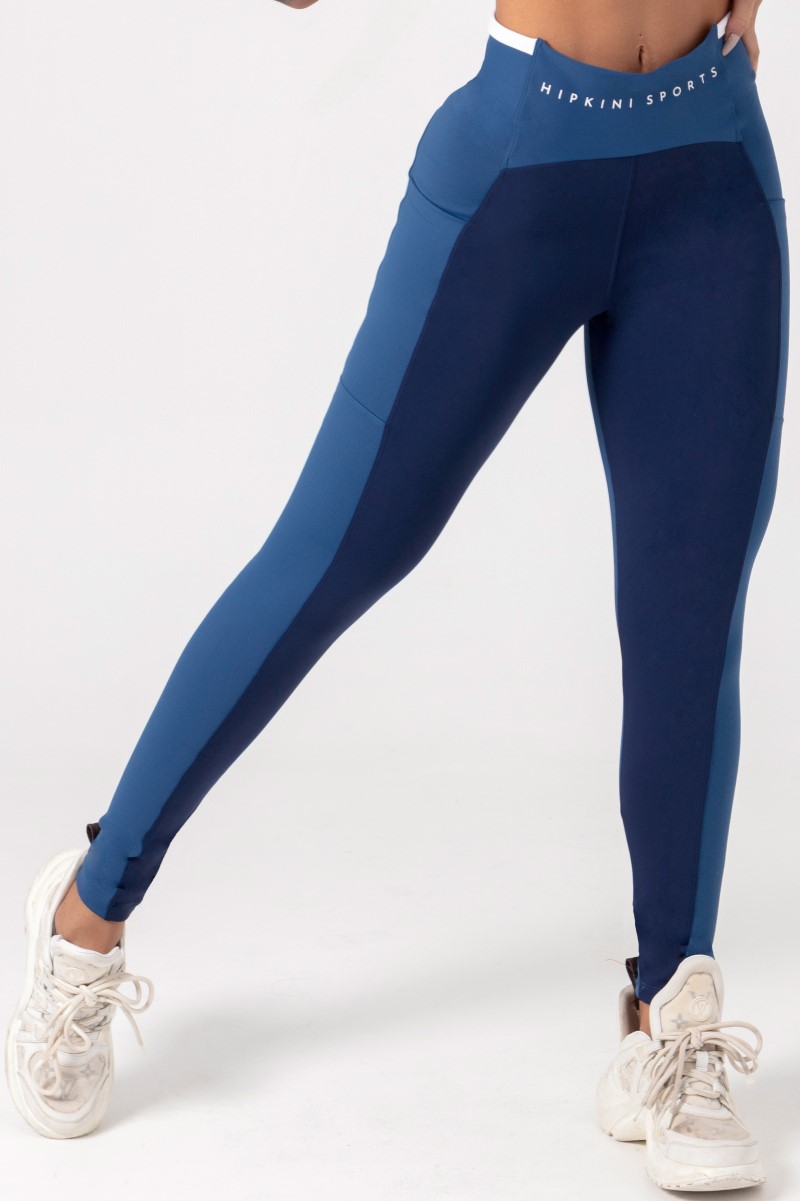 Hipkini - Navy Blue Movement Leggings with Pockets - 33330699