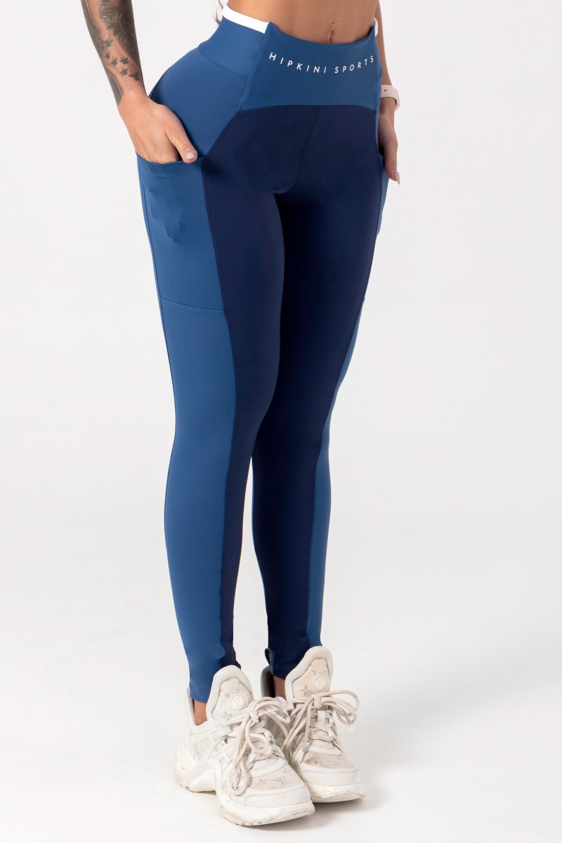 Hipkini - Navy Blue Movement Leggings with Pockets - 33330699