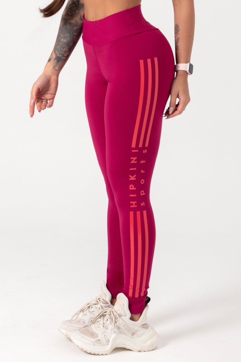 Hipkini - Legging Movement Magenta with Silk - 33330695