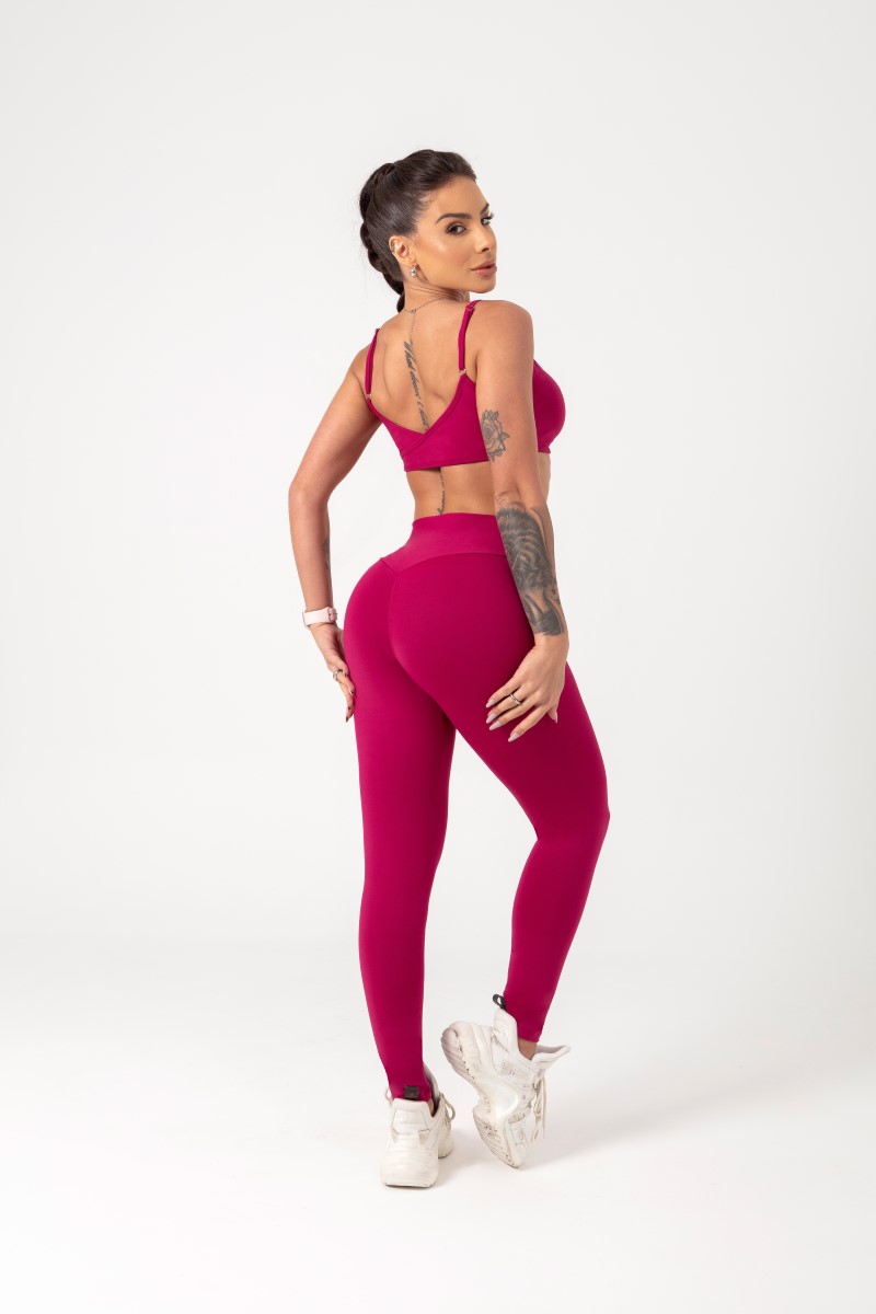 Hipkini - Legging Movement Magenta with Silk - 33330695