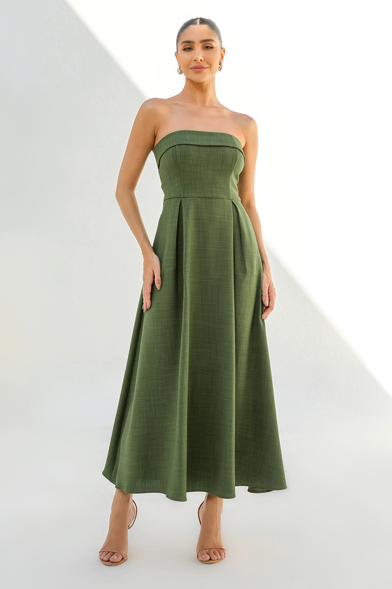 Dot Clothing - Dress Dot Clothing Verônica TQC Military Green - 2489VERDE