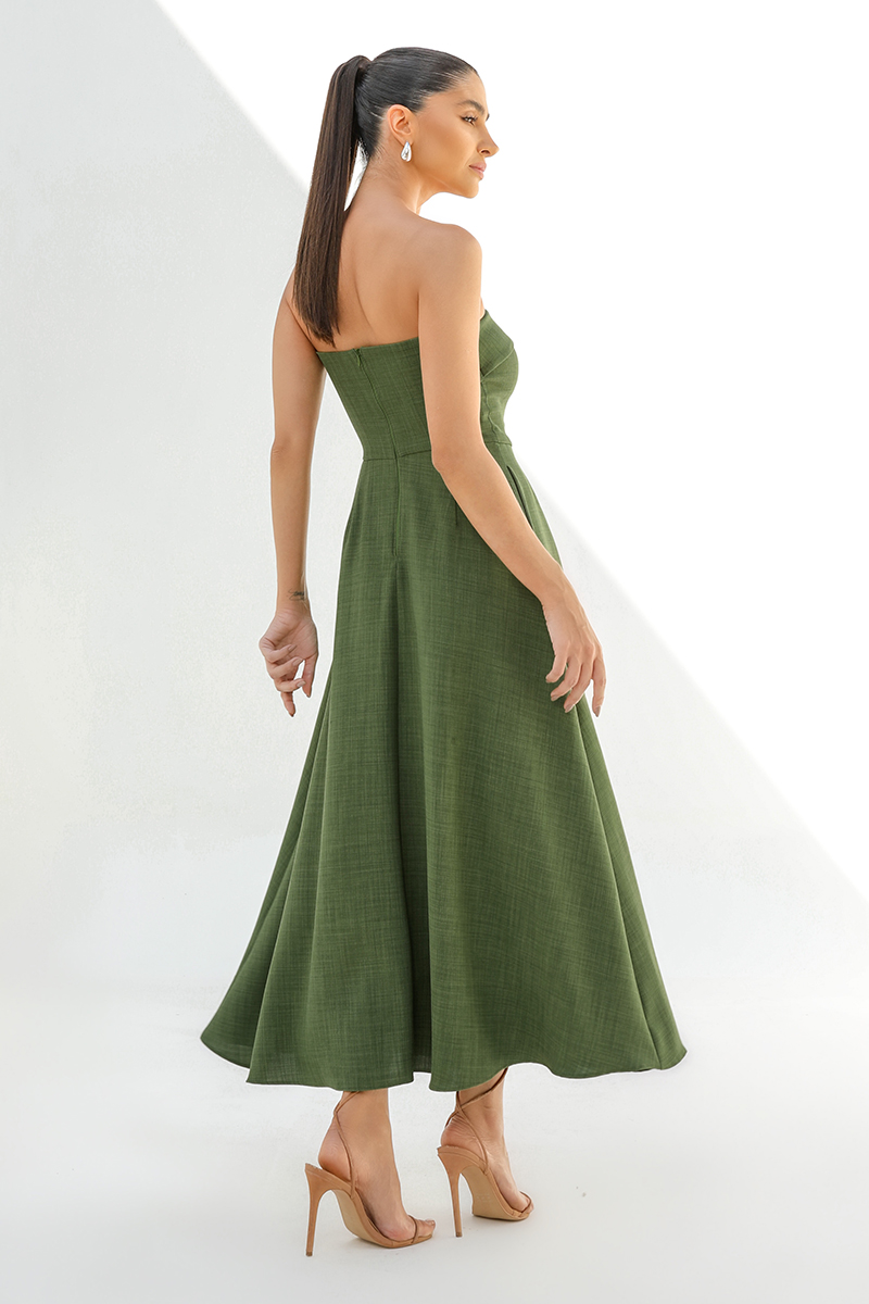 Dot Clothing - Dress Dot Clothing Verônica TQC Military Green - 2489VERDE