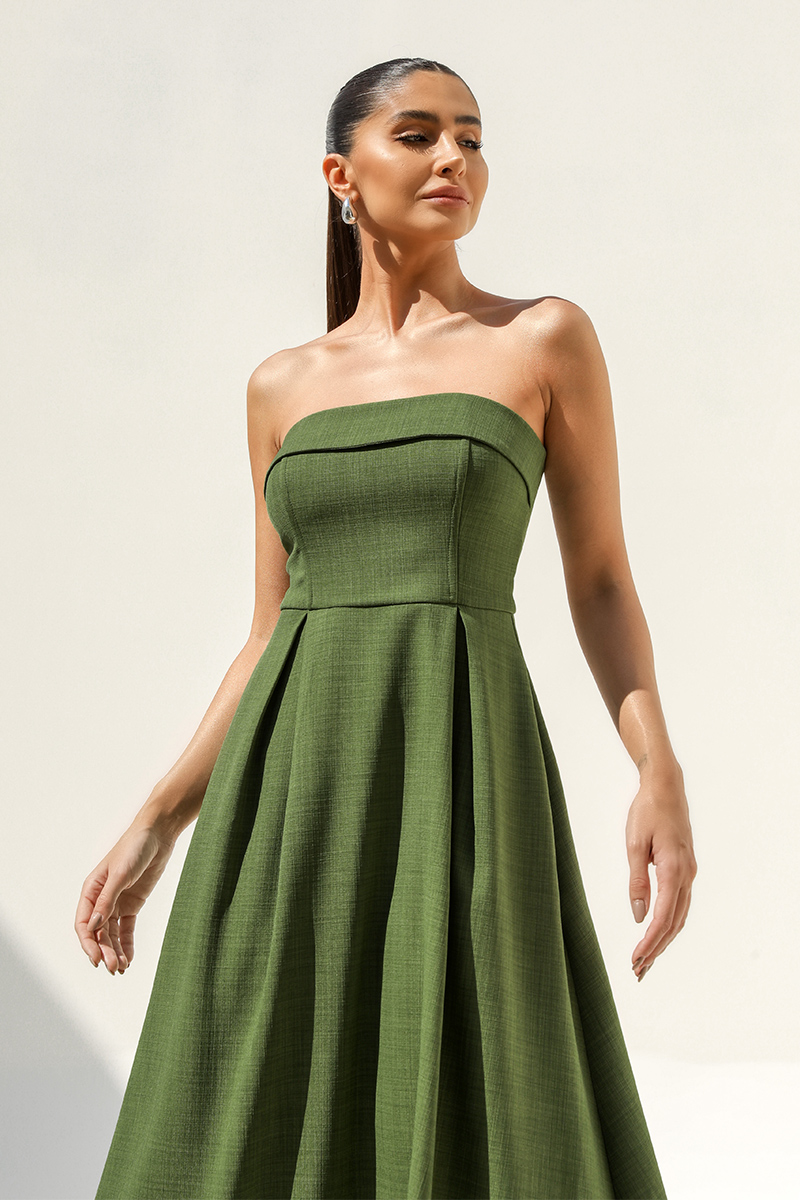 Dot Clothing - Dress Dot Clothing Verônica TQC Military Green - 2489VERDE