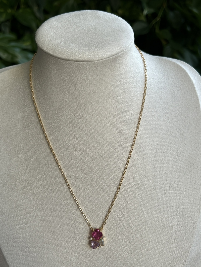 Mikabe - Delicate Candy Crystal Necklace - MK1965