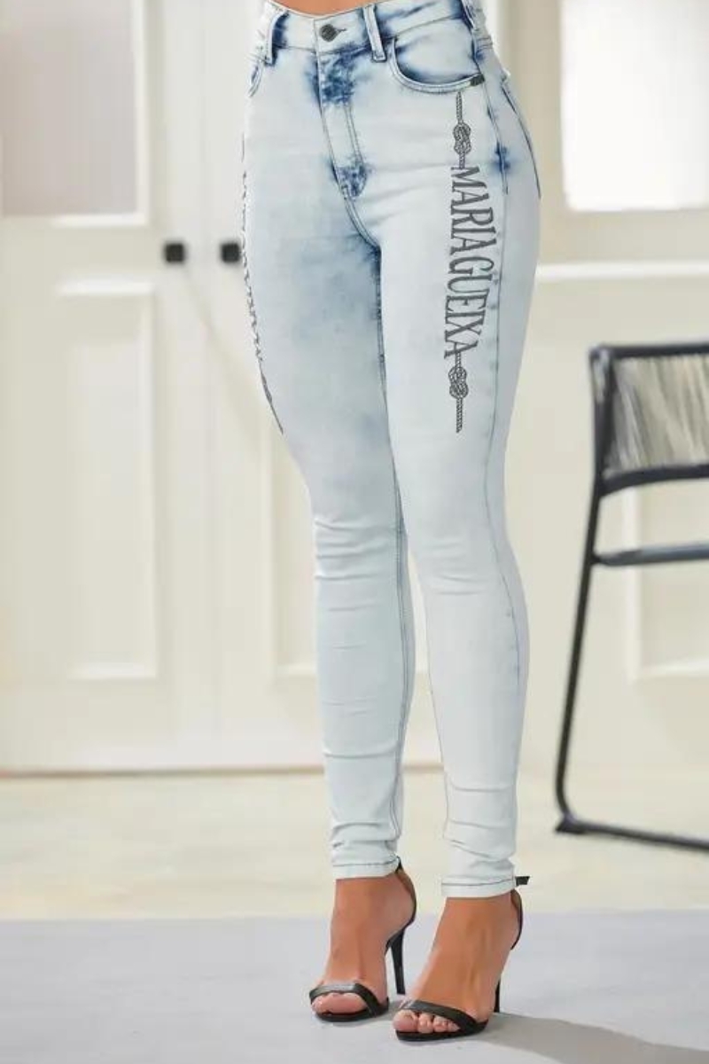 Maria Gueixa - MAXI LOGO MARIA GUEIXA JEANS LIGHT JEANS - 11317