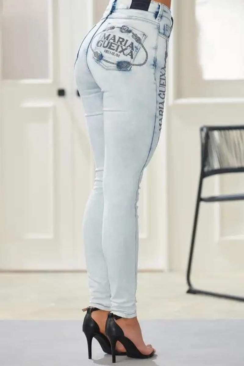 Maria Gueixa - MAXI LOGO MARIA GUEIXA JEANS LIGHT JEANS - 11317