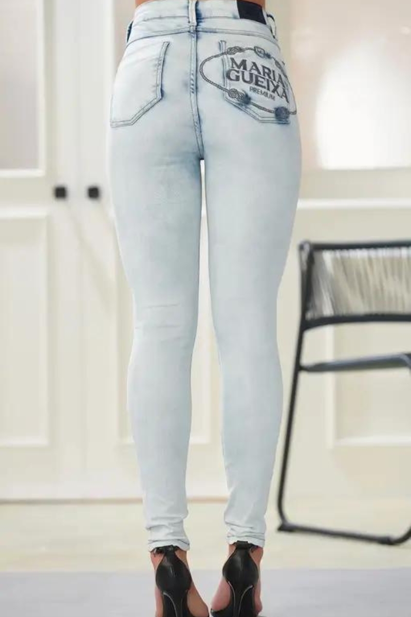 Maria Gueixa - MAXI LOGO MARIA GUEIXA JEANS LIGHT JEANS - 11317