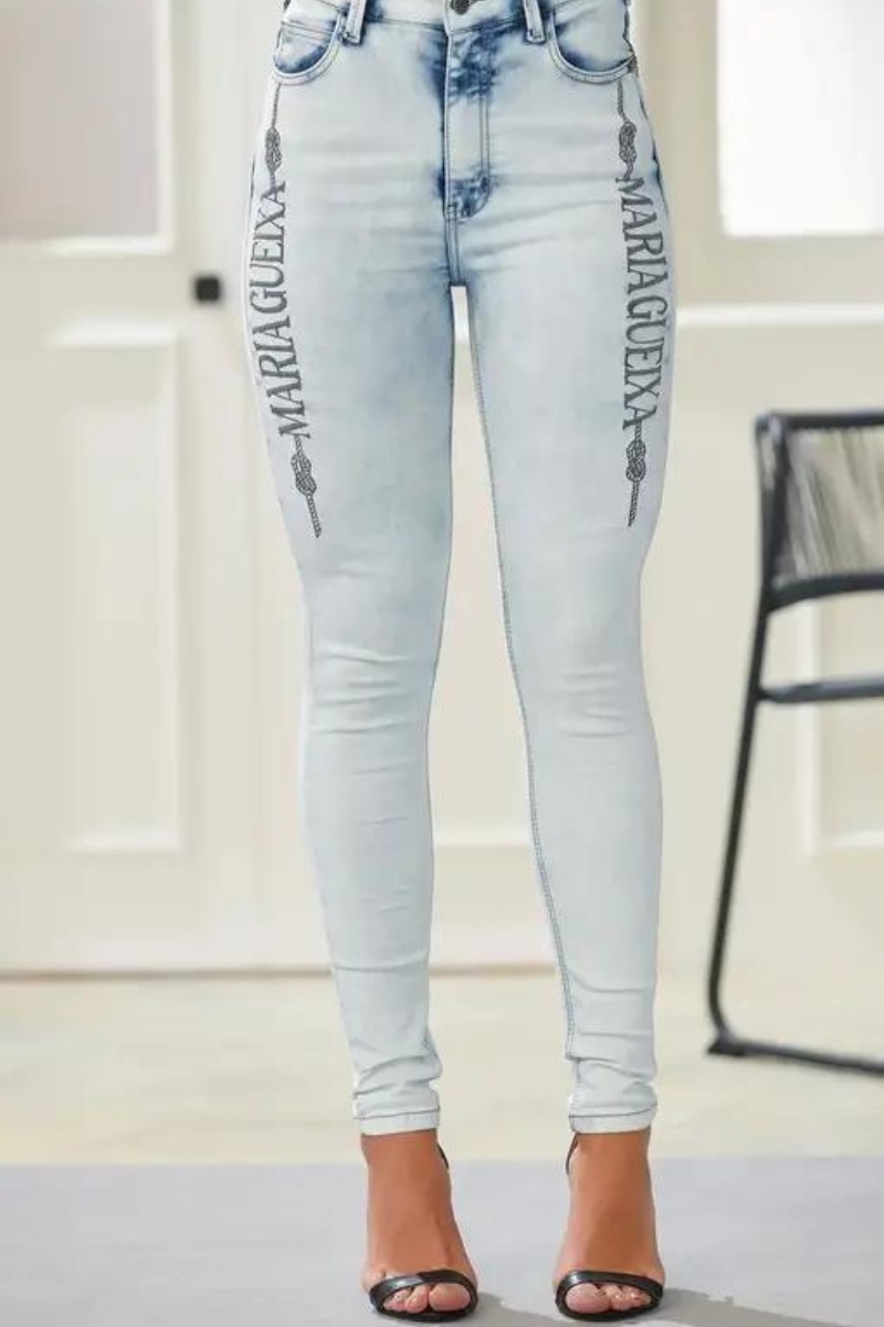 Maria Gueixa - MAXI LOGO MARIA GUEIXA JEANS LIGHT JEANS - 11317