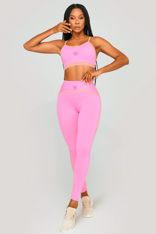 Lets Gym - Pink Blossom Leggings - 2480RO