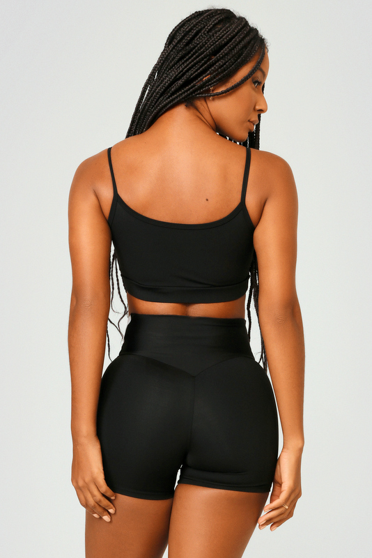 Lets Gym - Black Joy Top - 2531PT