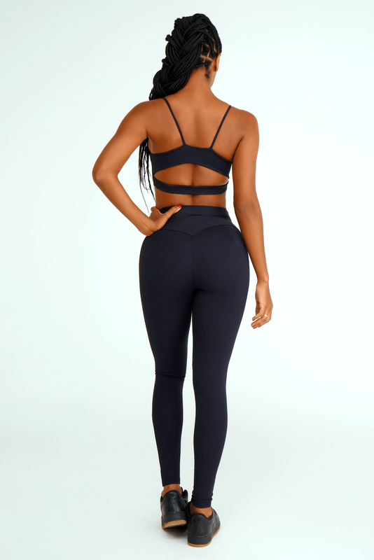 Lets Gym - Hyper Black Leggings - 2188APT