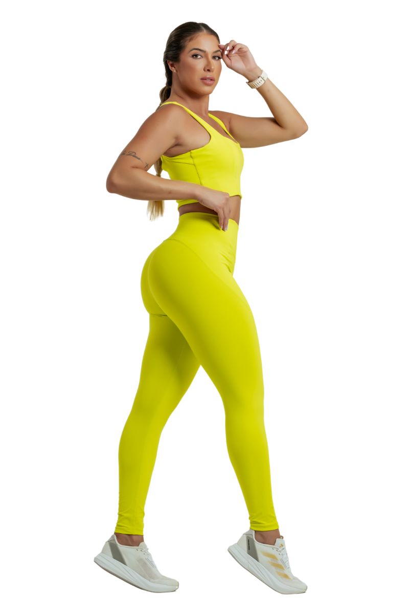 Garotafit - Neon Yellow Joy Set - FCS356JFG