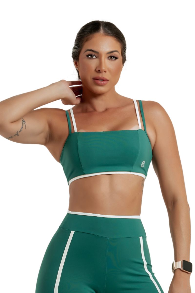 Garotafit - Green Flap Top/off - TOB92HIM