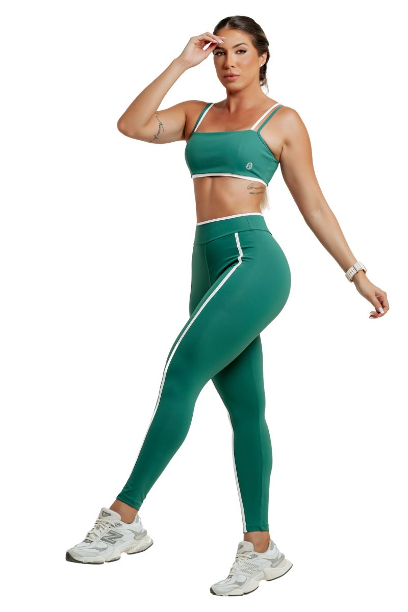 Garotafit - Green Flap Leggings/off - FUS475HIG