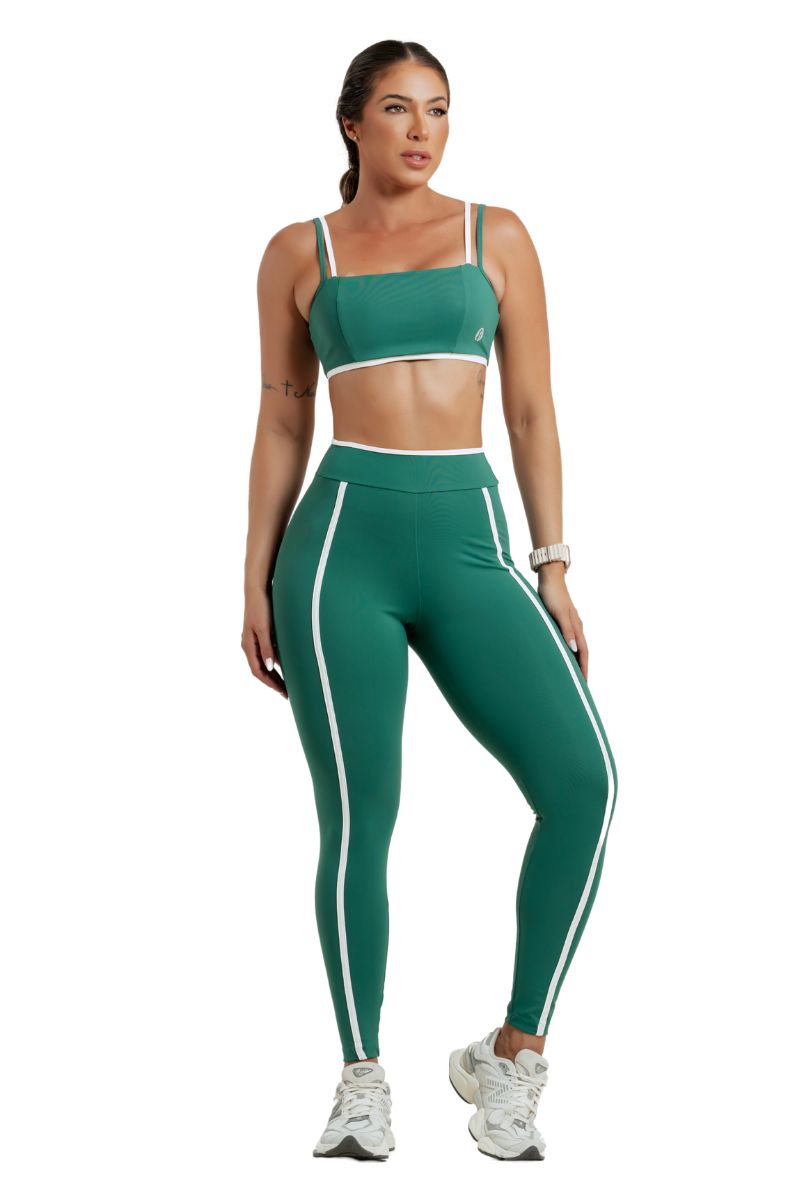 Garotafit - Green Flap Leggings/off - FUS475HIG