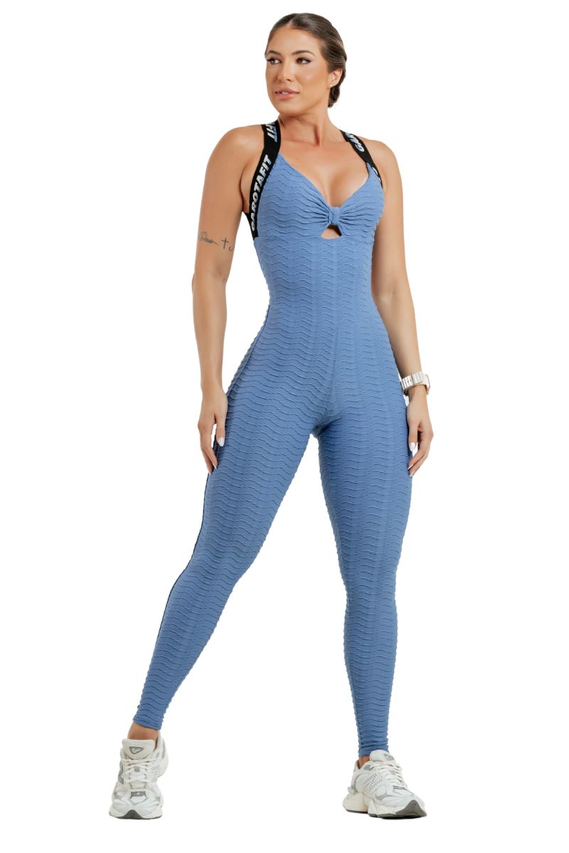 Garotafit - Sunny Blue Jeans Jumpsuit - MAC220LJM