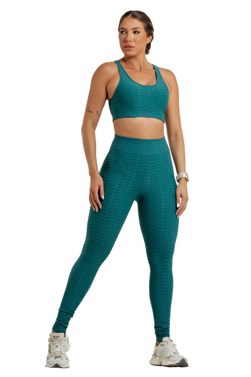 Garotafit - Genivessi Peacock Green Set - FCS313HPM