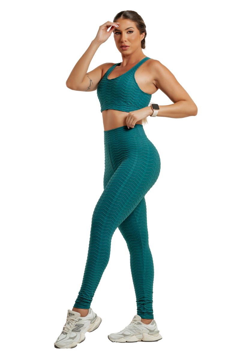 Garotafit - Genivessi Peacock Green Set - FCS313HPM