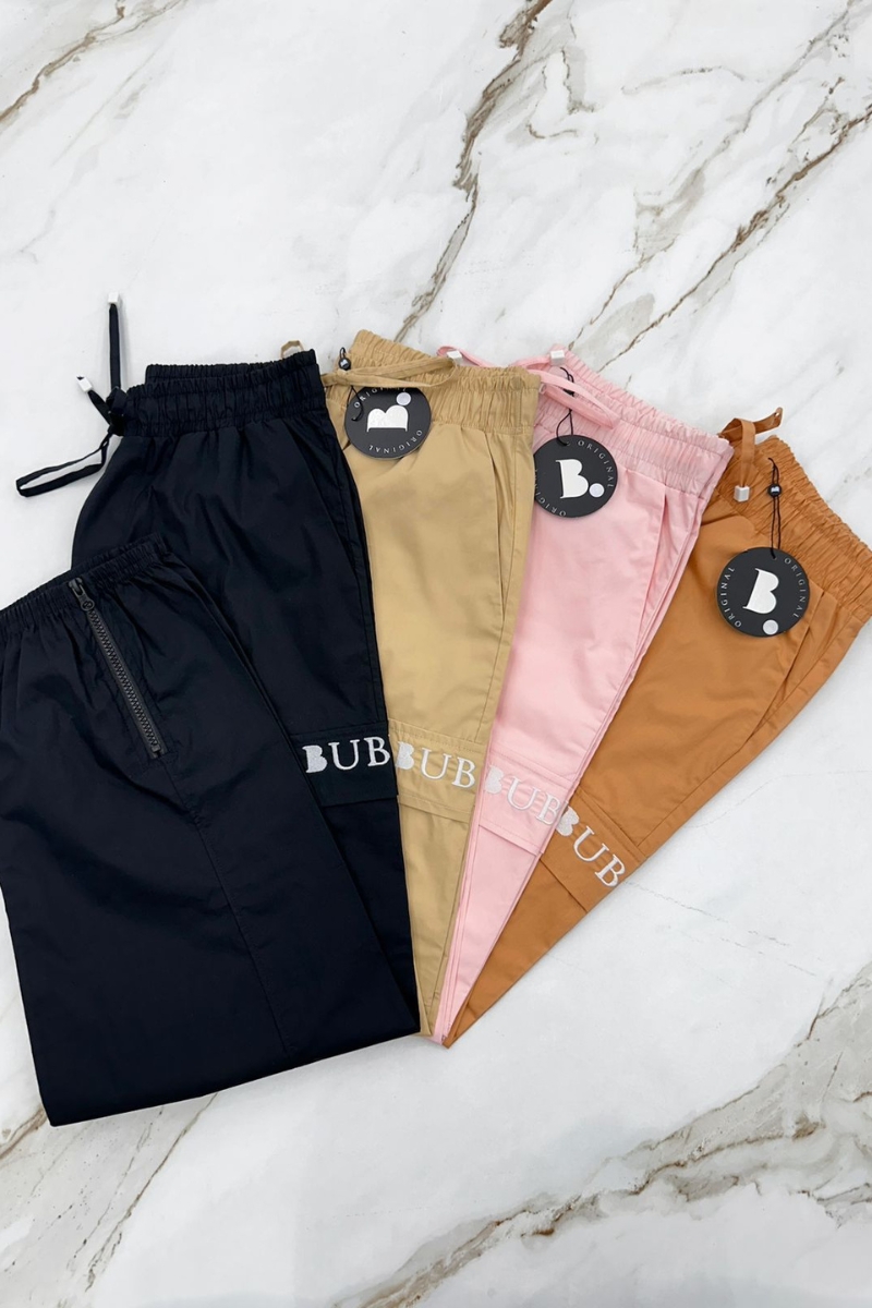 BUBU - MYBUBU PINK TACTEL CARGO PANTS - CLTACTELRS