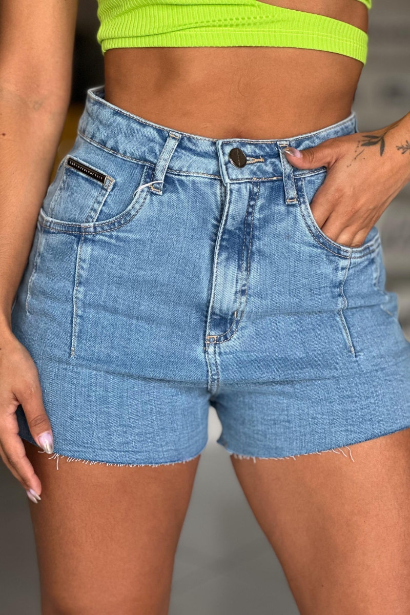 LANÇA PERFUME - SHORT JEANS COMFORT SUPER HIGH LAUNCHES EASY PERFUME - 2692