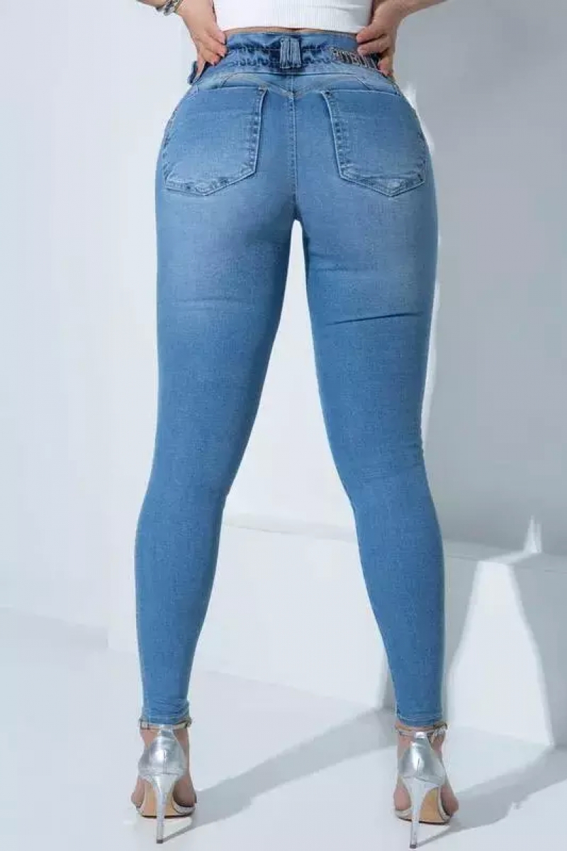 Pit Bull Jeans - Blue Pit Bull Hot Pants - 82655