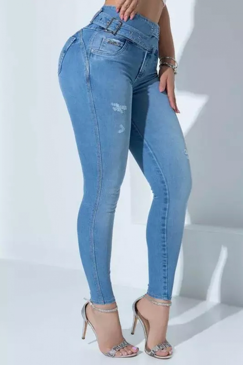 Pit Bull Jeans - Blue Pit Bull Hot Pants - 82655