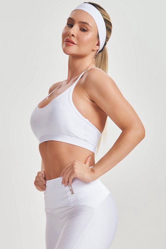 Lets Gym - Basic Fit White Top - 2582BR