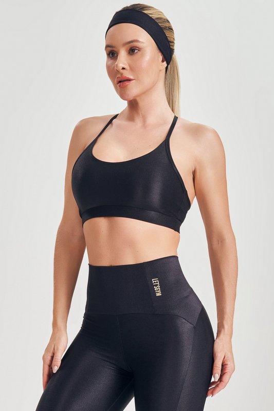 Lets Gym - Basic Fit Black Top - 2582PT