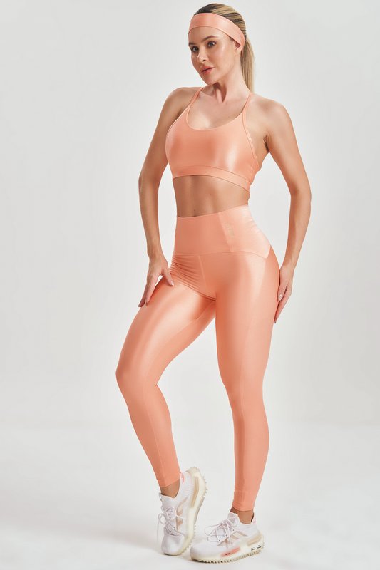 Lets Gym - Basic Fit Coral Leggings - 2583CL