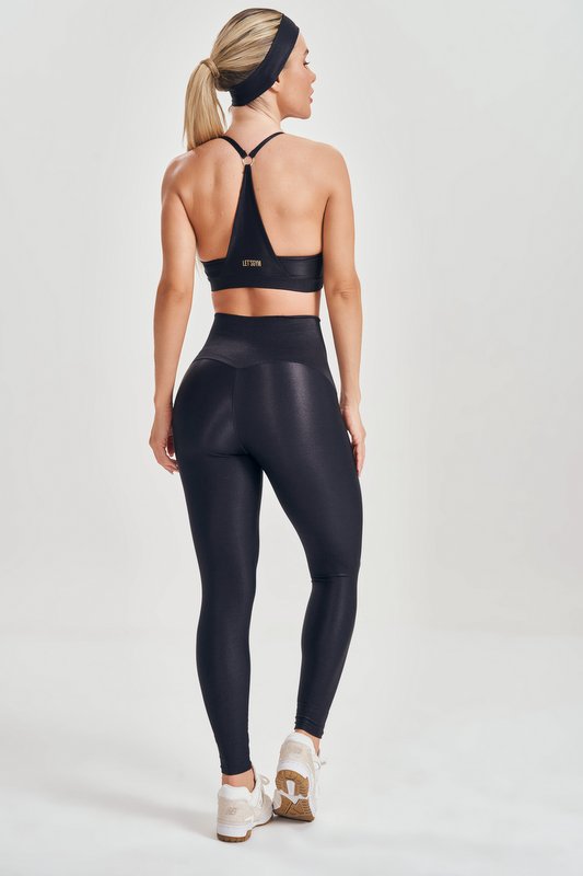 Lets Gym - Basic Fit Black Leggings - 2583PT