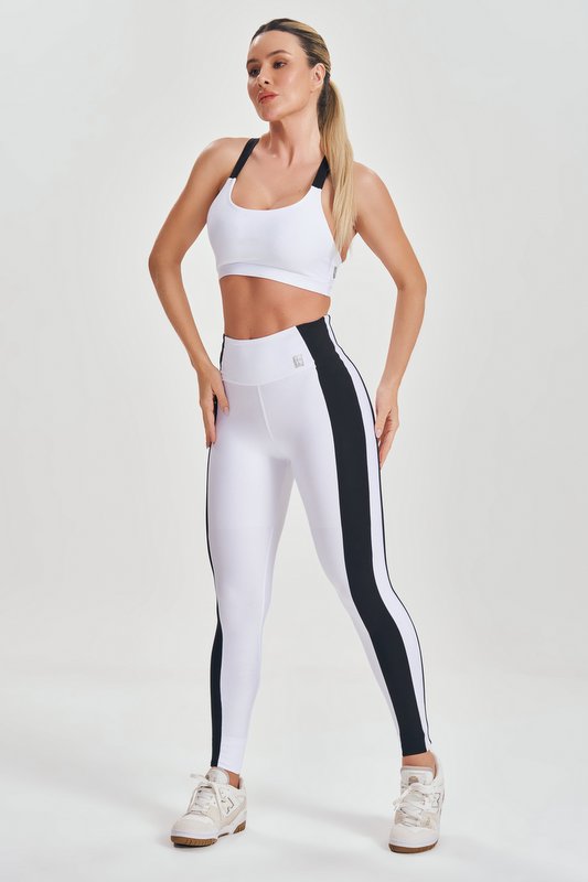 Lets Gym - White Flex Leggings - 2529BR