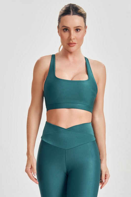 Lets Gym - Just Green Swim Top - 2567VD