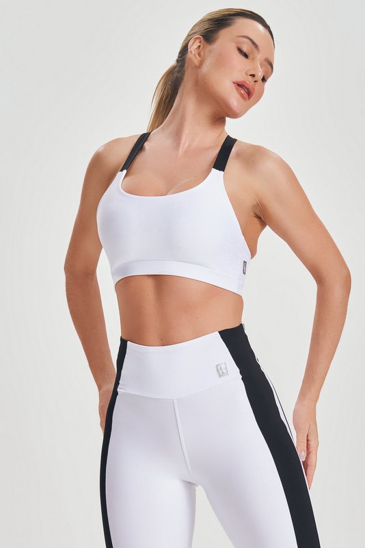 Lets Gym - White Flex Top - 2528BR