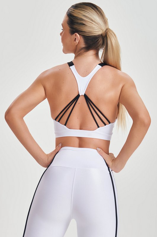 Lets Gym - White Flex Top - 2528BR